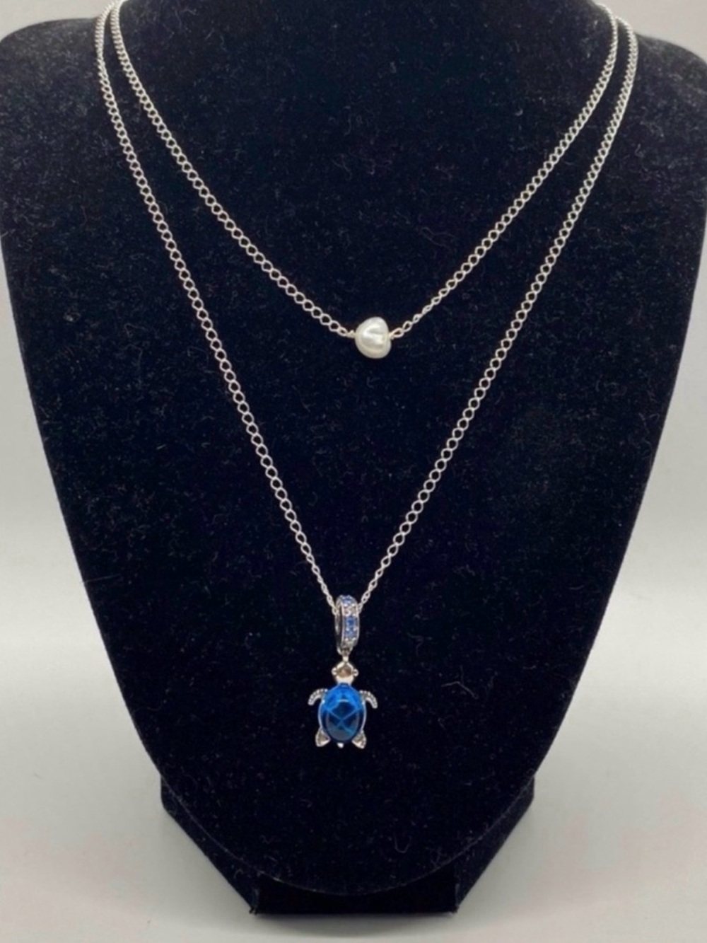Silver Double-Layer Necklace- Handmade
